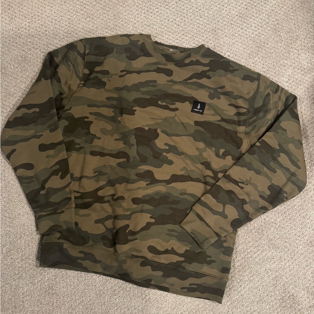 Camo Crewneck Sweatshirt. Never worn